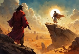 Temptation of Jesus in the desert - Faaosoosoina o Iesu i le toafa