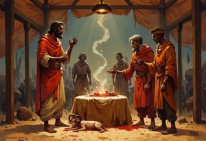 The offering presented to the Lord. - O le taulaga ua ofoina i le Alii.